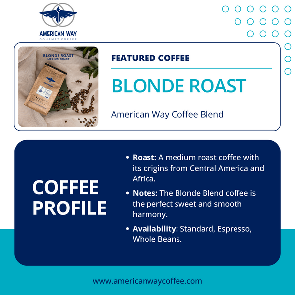 Medium Roast | Blonde Roast Blend | Central American & African Coffee Blend