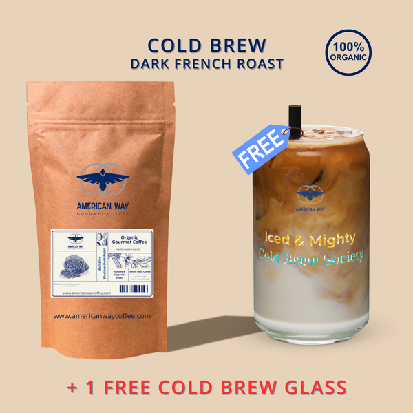 Get a FREE Cold Brew Glass With Our Organic Cold Brew Coffee!