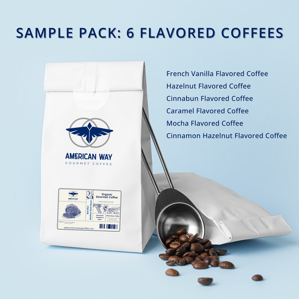 Sample Pack | 6 Flavored Coffees | Medium Roast