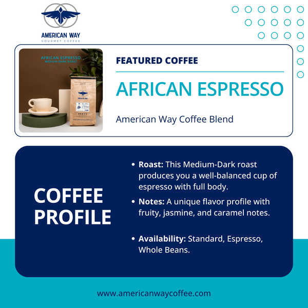 Medium-Dark Roast | African Espresso | Coffee Blend From Kenya, Tanzania & Ethiopia