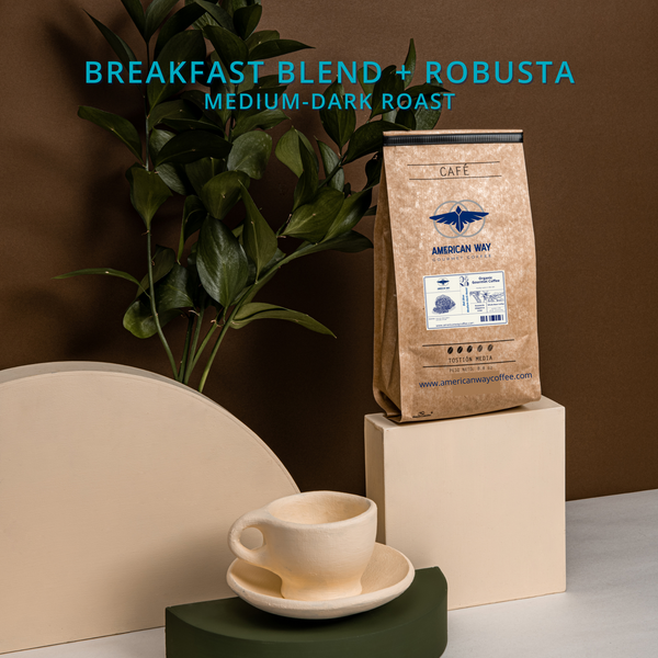 Medium Roast | Breakfast Blend + Robusta Blend | Coffee Blend From Around The World